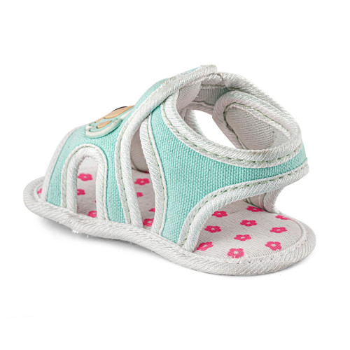 Monkey Style Green Color Baby Sandal