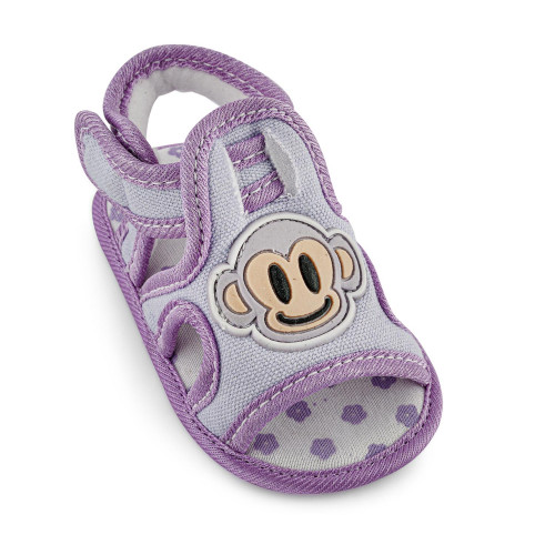 Monkey Style Purple Color Baby Sandal